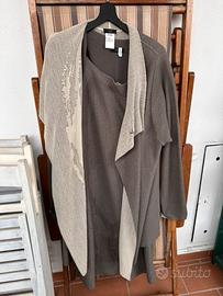 Completo tubino e spolverino in maglia