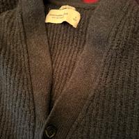 Cardigan Abercrombie verde bosco oversize S