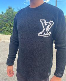 Maglione  nero girocollo Louis Vuitton taglia S