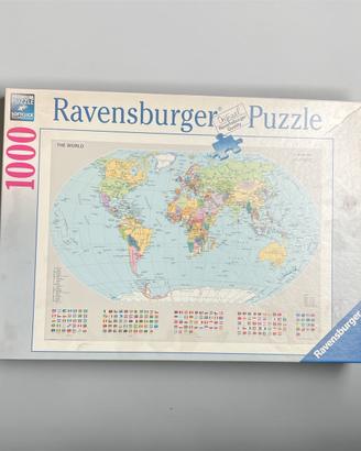 Puzzle Ravensburger 1000 pezzi Mappa del Mondo 🗺️