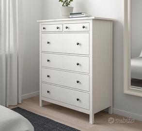 Cassettiera Hemnes bianca come nuova