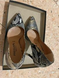 Décolleté tacco cm 10, motivo leopordato tg 37