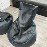 2 x Poltrona Sacco Puf Pouf da Gaming