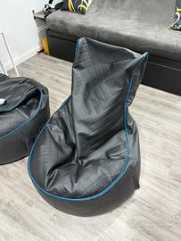 2 x Poltrona Sacco Puf Pouf da Gaming