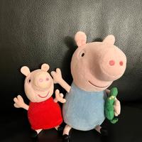 Peluche Peppa Pig e George