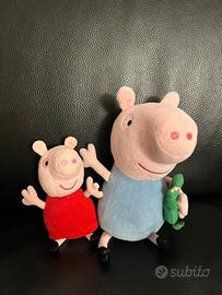Peluche Peppa Pig e George