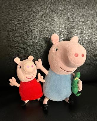 Peluche Peppa Pig e George