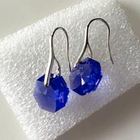 Orecchini con ceistallo Swarovski blu-viola
