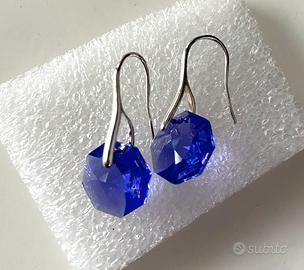 Orecchini con ceistallo Swarovski blu-viola