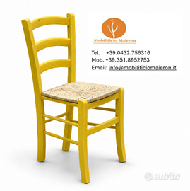 Sedia Venezia gialla ristoranti pizzerie COD005
