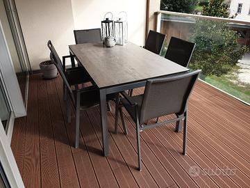 tavolo da esterno+sdraio