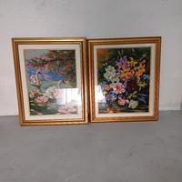 quadro con ricamo a mano