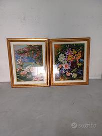 quadro con ricamo a mano