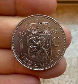 Moneta 1 Fiorino (1G) Olanda 1968 - Regina Giulian