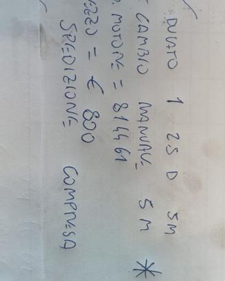 CAMBIO MANUALE 5M DUCATO 1   2.5 D