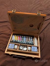 Valigetta vintage da pittura completa