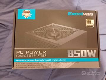alimentatore excelvan 850w 80 plus bronze