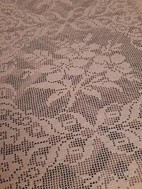 copriletto matrimoniale bianco in filo 