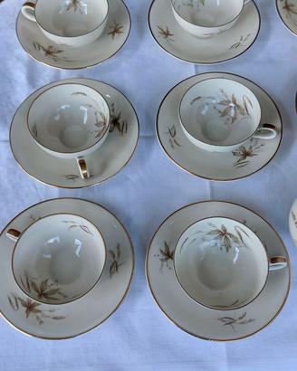servizio caffé fine porcellana bavaria anni 50 oro