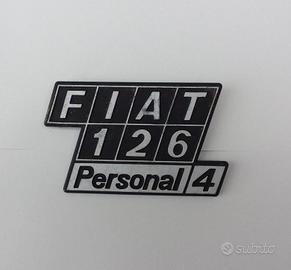 Scritta Fiat 126 Stemma Logo Fregio