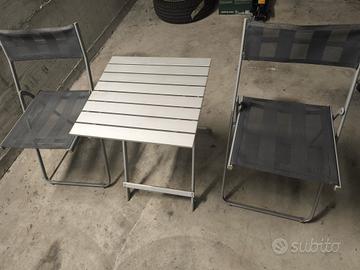 Sedie tavolino e sdraio
