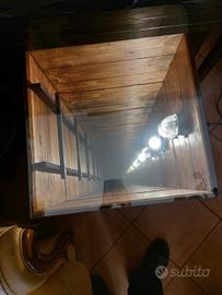 tavolino d'arredo infinity con specchio