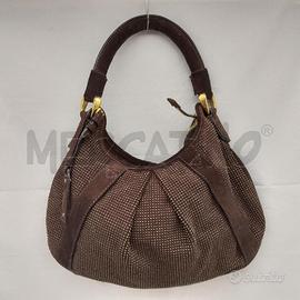 BORSA DONNA BURBERRY MARRONE STRASS