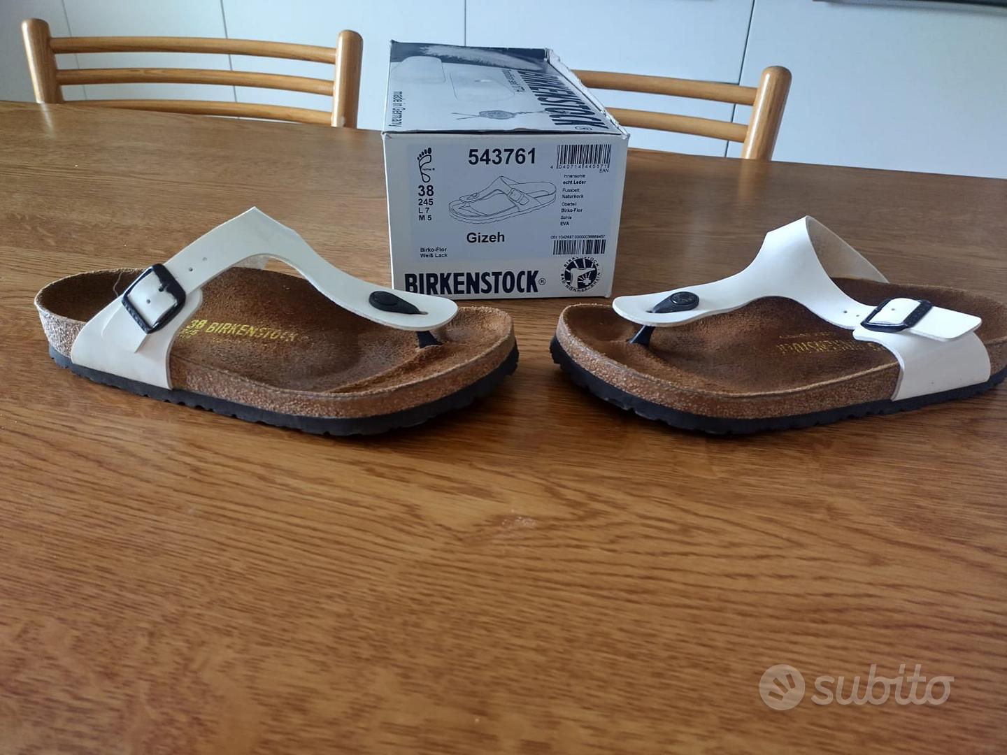 sandalo birkenstock bianco Abbigliamento e Accessori In vendita a Brescia