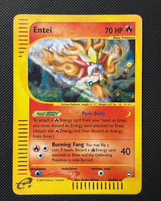 Carte pokemon Entei Aquapolis holo