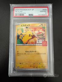 Pikachu McDonald's 020 Pokemon Promo Psa 10 Jap