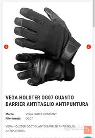 Guanti vega holster barrier antitaglio e antipuntu