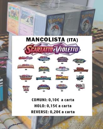 Mancolista Pokemon Comuni, Holo e Reverse (ITA)