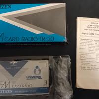 radio citizen Fm vintage fm card radio tr .20