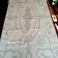 Tovaglia lino écru e pizzo di Cantù, 14 tovaglioli