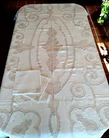 Tovaglia lino écru e pizzo di Cantù, 14 tovaglioli