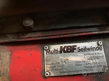 Verricello per motosega