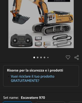escavatore radiocomandato