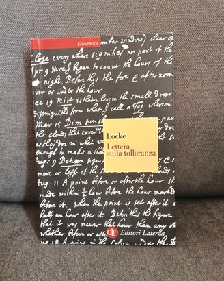 Libro Locke Lettera sulla tolleranza filosofia