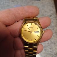 seiko placcato oro (solo cassa) giorno e data