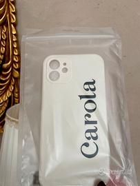 Cover per iPhone 12 colore bianco / avorio