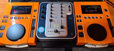 Consolle Dj Cdj100S Pioneer e Mixer Stanton