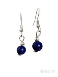 Orecchini con lapislazzuli in argento 925