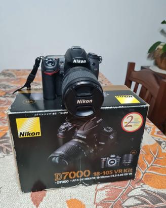 Nikon d7000 18-105 vr kit + obiettivo Nikon 18/105