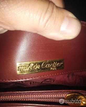 Borsa Cartier vintage pelle liscia usata perfetta