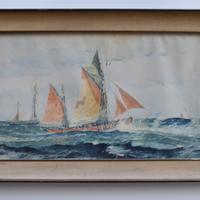 Quadro Vintage- Aquerello firmato "Paullencourt"