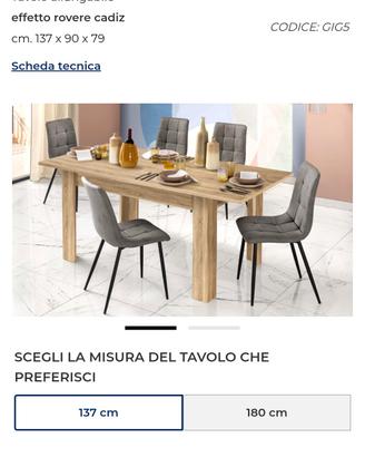 Tavolo Dafne Mondo Convenienza 