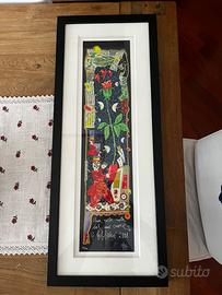 Serigrafia "Una rosa nata dal mio cuore"