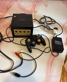 Nintendo gamecube nero completo 2 giochi + memory