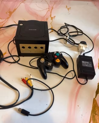Nintendo gamecube nero completo 2 giochi + memory