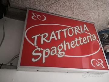 Insegna Trattoria Spaghetteria